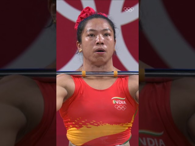 🇮🇳 Mirabai Chanu wins silver!🥈🏋️‍♀️  Tokyo 2020 | #shorts