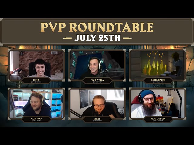 Round Table talks with Mods Goblin, Roq & Ayiza ft. Dino, Rhys & SkillSpecs! | OSRS Stream July 25th