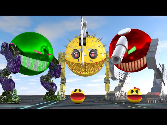 Pacman's Best Adventures Compilation #11 | Two-Legged Tank, Saw & Monster Truck Robots