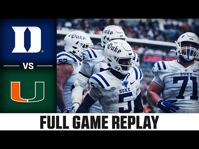 Duke vs. Miami Full Game Replay | 2024 ACC Football