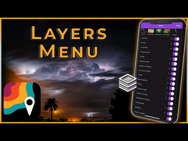 Layers Menu | MyRadar Tutorial