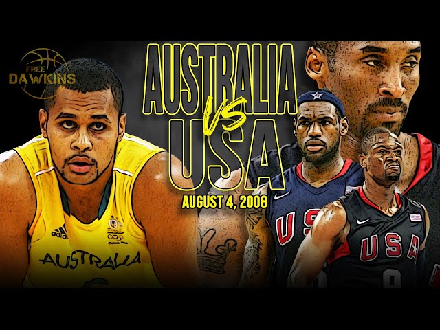 Kobe, LeBron, Wade x The Redeem Team Battle Young Patty Mills And The Aussies | Aug 4, 2008