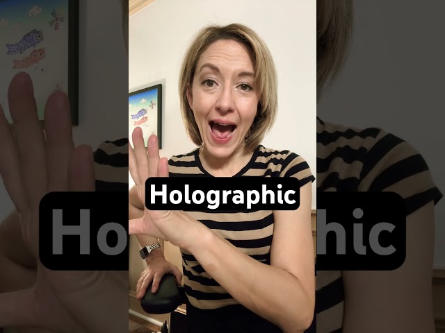 How to Pronounce HOLOGRAPHIC - #SHORTS Quick #English Pronunciation Mini Lesson #Learnenglish