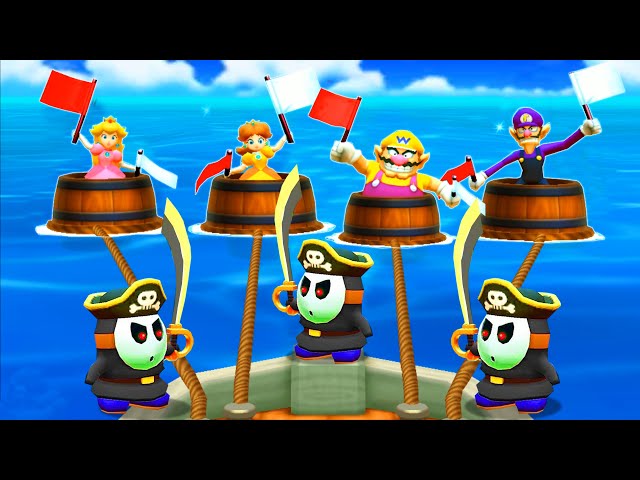 Mario Party: The Top 100 Minigames - Peach Vs Daisy Vs Wario Vs Waluigi (Master COM)