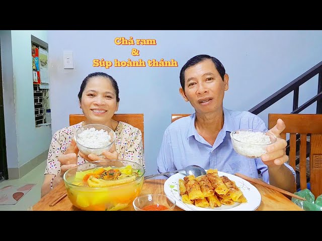 Cơm nhà nóng hổi với công thức món CHẢ RAM BẮP MĨ & SÚP HOÀNH THÁNH RAU CỦ l Spring rolls & Soup