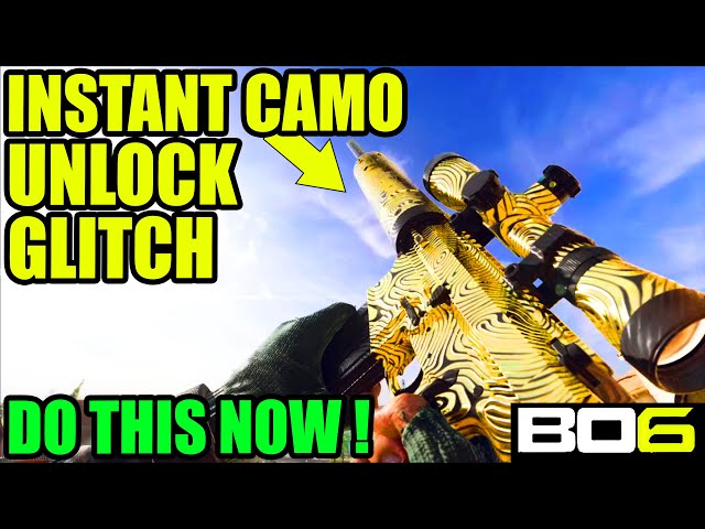 BO6 Glitch: BO6 CAMO GLITCH, INSTANT camo glitch bo6, CAMO SWAP GLITCH BO6 CAMO UNLOCK GLITCH BO6