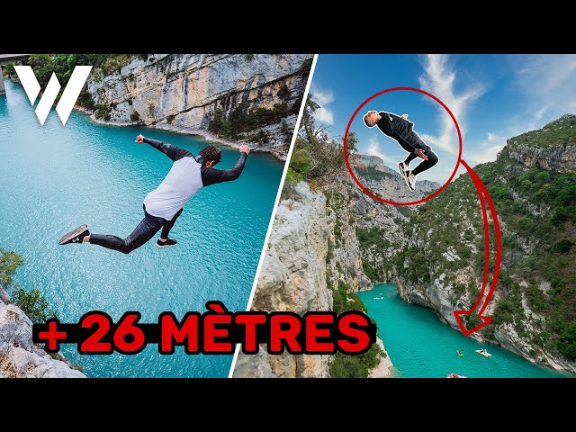 Huge GAINER from 26 METERS - CLIFF DIVING VERDON