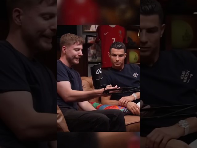 MrBeast Showing His Content To Cristiano Ronaldo.#mrbeast #urcristiano