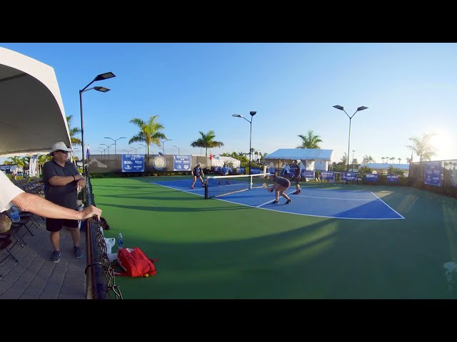 VR360 Garriotte-Sutherst vs Cassidy-Johnson APP Pickleball Pro Mixed - Port St Lucie, FL-2021-Game 1