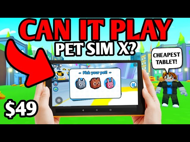 CHEAPEST device BUT can it play PET SIMULATOR X ..? (ROBLOX)