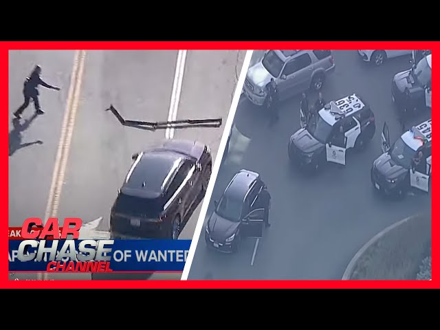 FULL CHASE: LAPD throw spike strips to stop fleeing sexual assault suspect | Car Chase Channel