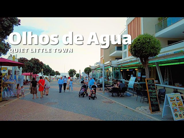 🇵🇹 Olhos de agua - Albufeira portugal: Walk beach and City tour - 4K video