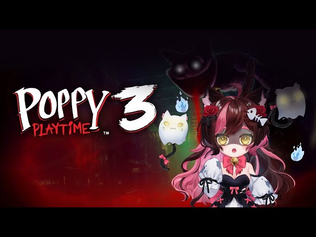 【POPPY PLAYTIME 3】Sleeping & Cats | VTuber Yumeko Ghost Cat