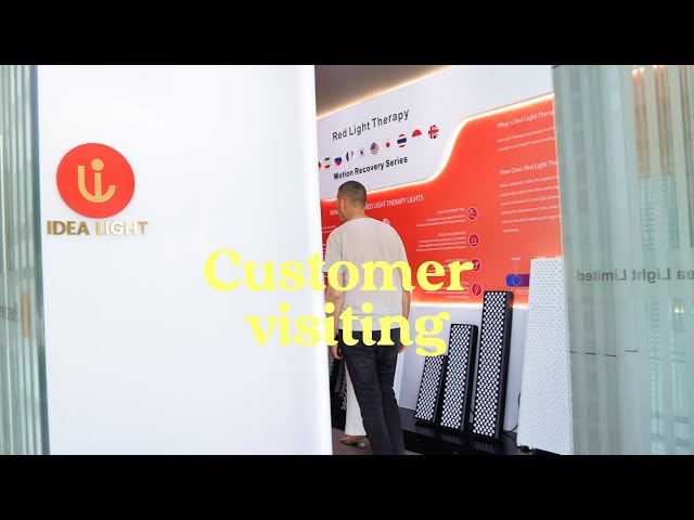 Customer visiting- Red light therapy manufacturer