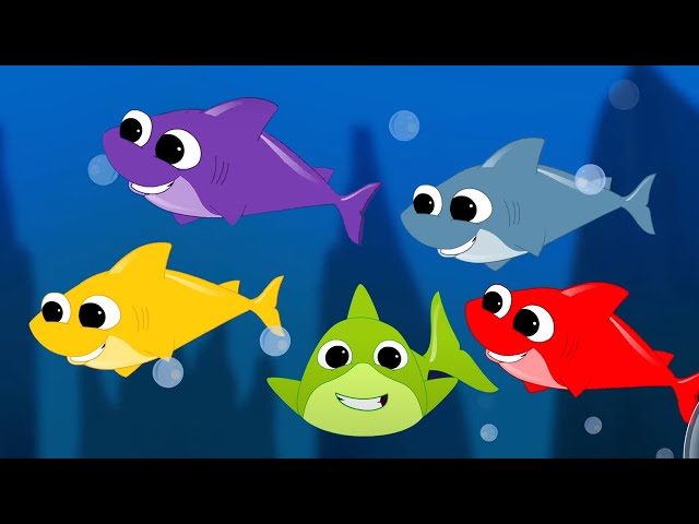 Five Hungry Sharks | Nursery Rhymes and Kids Song | Songs For Babies and Children with Kids Tv