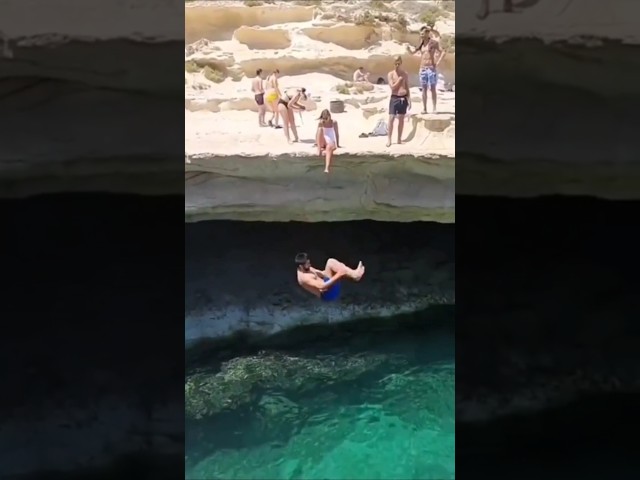 🔥WATCH: Craziest Cliff Jump Ever Seen!