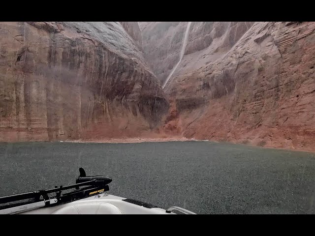 Lake Powell Flash Flood June 21, 2024 WATERFALLS