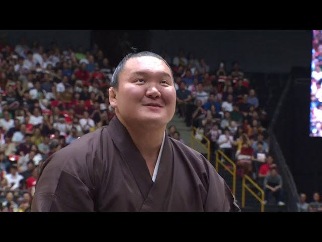 横綱が魅せた！白鵬・鶴竜の華麗なるシュート（バスケ男子日本代表･国際試合 日本 vs ドイツ 2019.8.24）