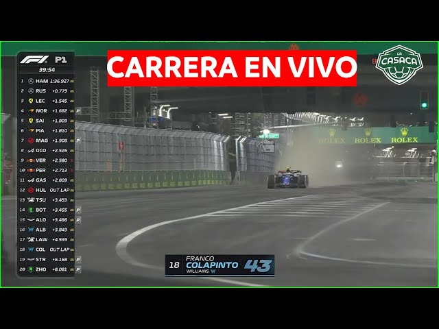 🛑 GP de LAS VEGAS 🔥 FÓRMULA 1 EN VIVO - CORRE FRANCO COLAPINTO - PRÁCTICA 2