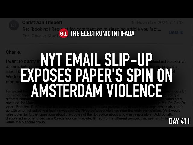 NYT email slip-up exposes paper's spin on Amsterdam violence, with Asa Winstanley