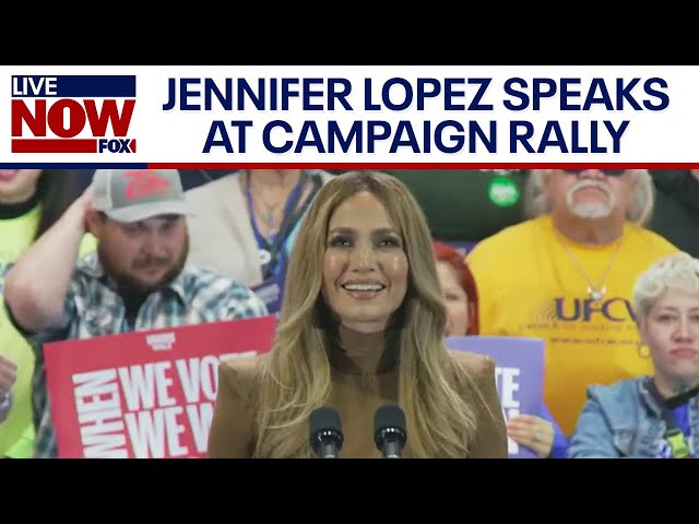 FULL SPEECH: Jennifer Lopez speaks at campaign rally  | LiveNOW from FOX