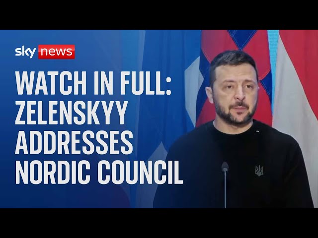 Ukrainian President Volodymyr Zelenskyy addresses 2024 Nordic Council - Watch full speech