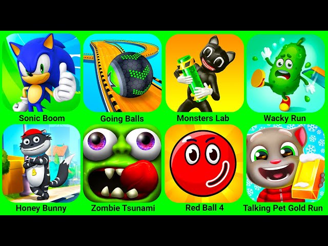 Sonic Dash, Going Balls, Monster Lab, Wacky Run, Bridge Race, Muscle Rush, Run Healthy, Zombie...