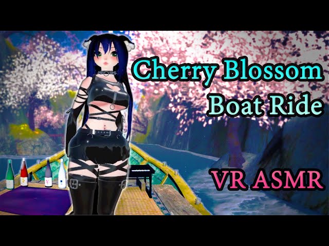 Relaxing Cherry Blossom Boat Ride | VR ASMR (no talking)