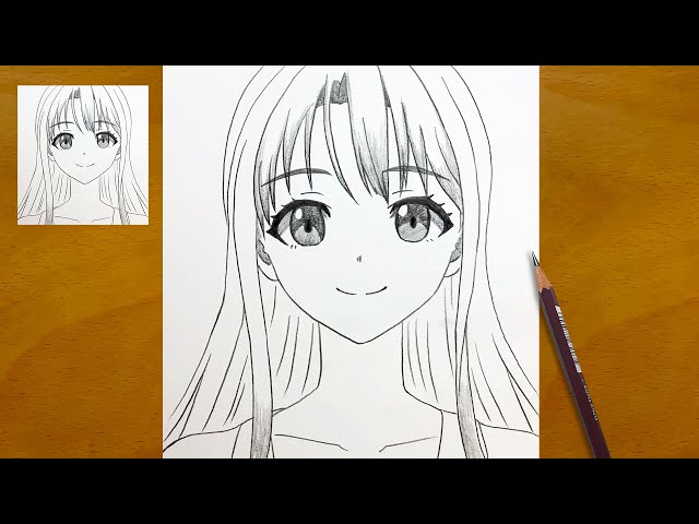 How to Draw an Anime Girl Face | Easy Anime Girl Drawing Tutorial