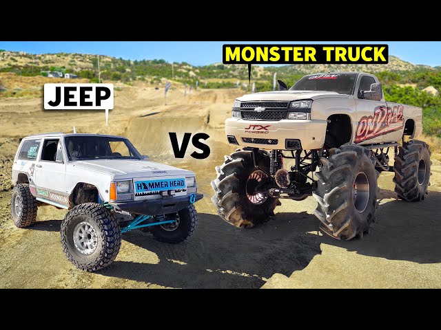 @ONDGAS's Duramax Monster Truck Dirt Drag Races Blake Wilkey's Jeep XJ Hammerhead