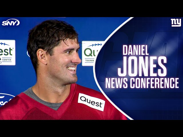 Daniel Jones reacts to Giants looking at QBs in 2024 NFL Draft | SNY