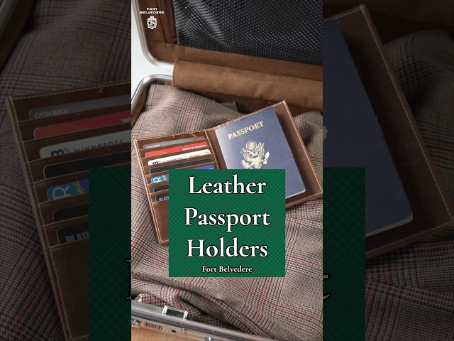 NEW Leather Passport Holders & Pen Cases from Fort Belvedere