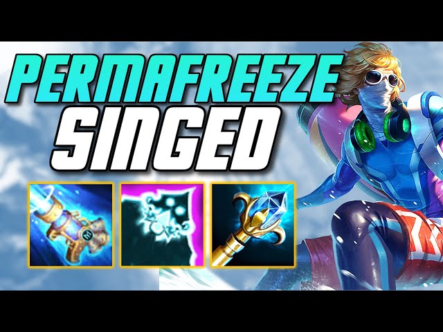 PERMAFREEZE SINGED IS LEGIT DISGUSTING IN URF MODE! (ENDLESS SLOWS) - League of Legends