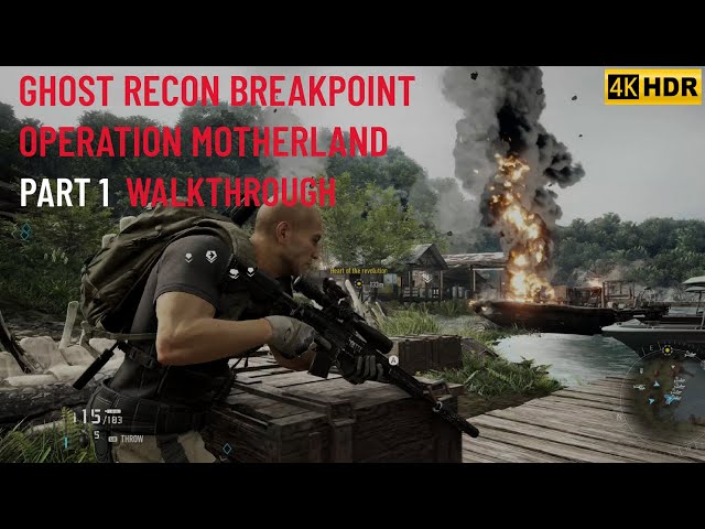 Ghost Recon Breakpoint Operation Motherland Walkthrough Part 1 | 4K HDR | UC.Sparkle, Prison Break