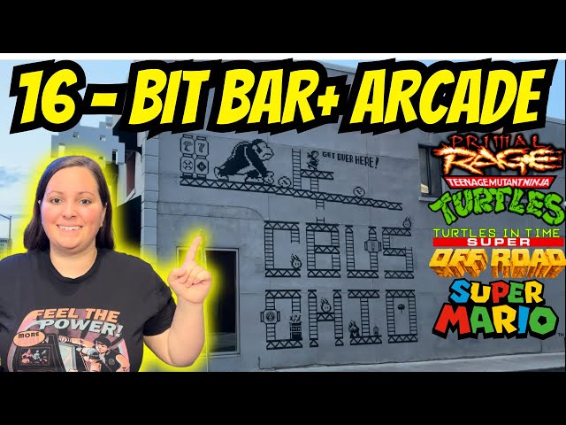 Visiting An AWESOME Bar Arcade in Columbus Ohio! - 16-Bit Bar & Arcade