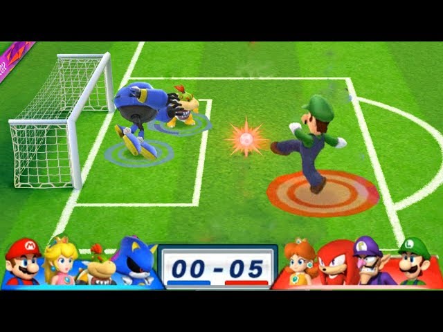 Mario & Sonic At The London 2012 Olympic Games Football #102 With Daisy, Knuckles, Waluigi, Luigi