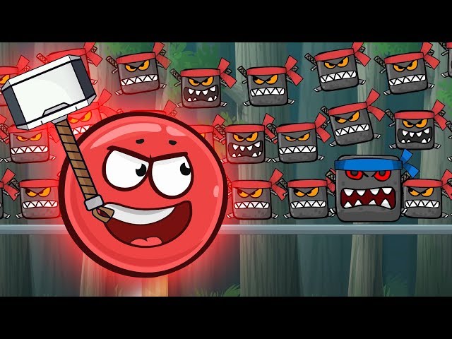 Red Ball 4 Animation Red Ball Hero Vs 100 Ninja Boss In The Jungle