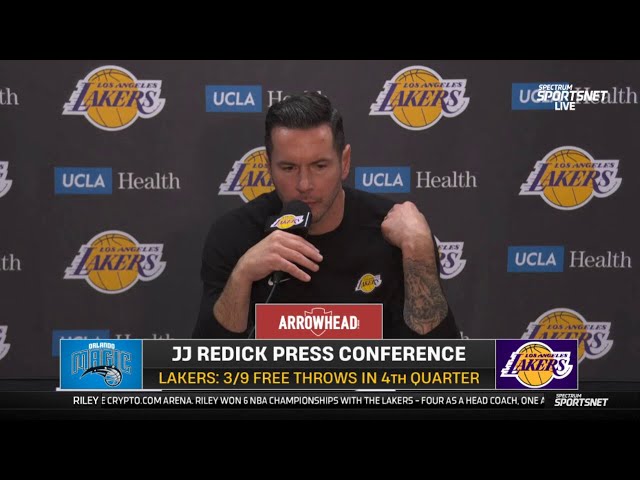 “I go to a very dark place”: JJ Redick after the Lakers botch a *late* lead at the free throw line