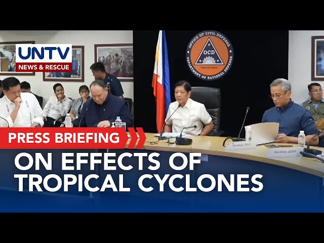 PBBM leads situation briefing on effects of Typhoon #PepitoPH, other tropical cyclones