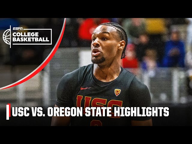 Bronny James SEASON-HIGH 15 PTS: USC Trojans vs. Oregon State Beavers | ESPN College Basketball