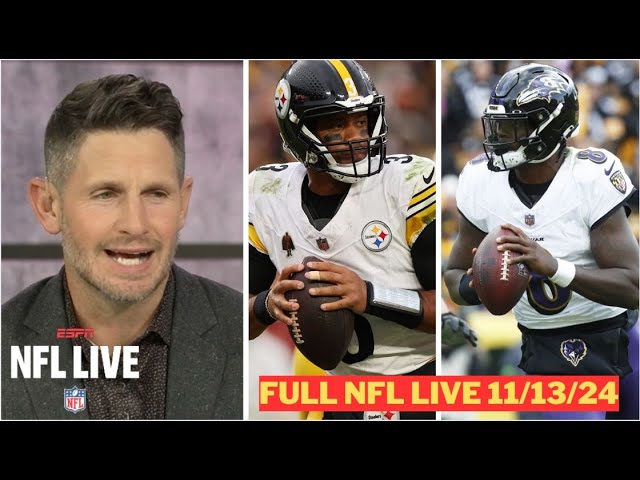 FULL NFL LIVE | ESPN breaks down key for AFC Showdown in Week 11: Ravens at Steelers, Bills-Chiefs