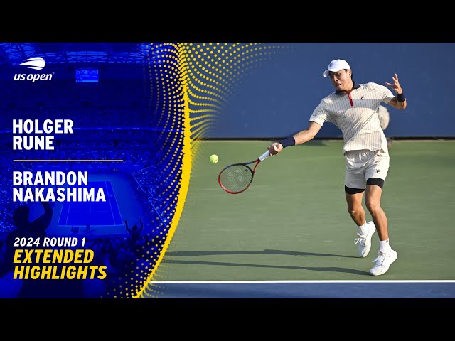 Holger Rune vs. Brandon Nakashima Extended Highlights | 2024 US Open Round 1