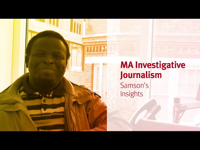 Meet Samson Florin, MA Investigative Journalism Student at City, University of London