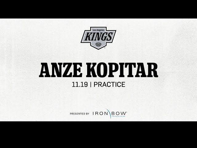 Captain Anze Kopitar | 11.19 Practice in LA