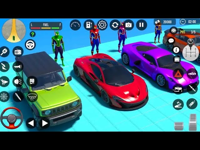 Superhero Car Stunts - Mega Ramp Car Stunt Game - Mega Ramp Car Stunt Racing - Spider Car Stunts