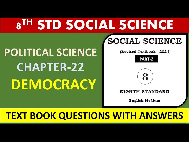 8TH STD-SOCIAL SCIENCE-POLITICAL SCIENCE-22-Democracy