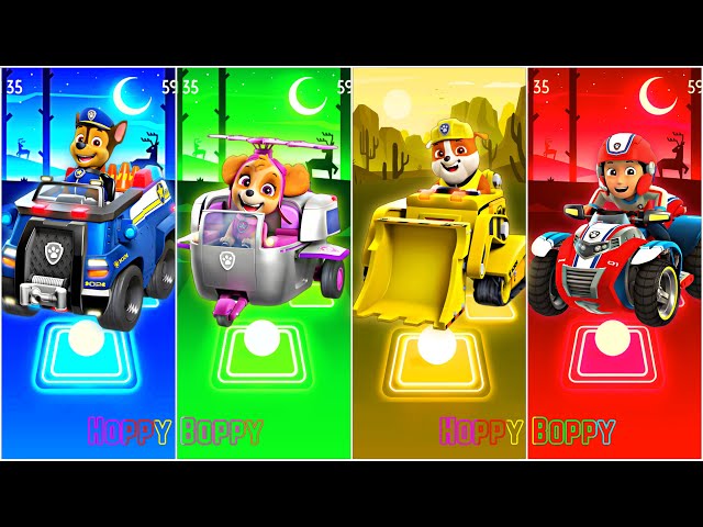 PAW Patrol - Ryder 🆚 Chase 🆚 Skye 🆚 Rubble 🆚 🎶 Tiles Hop EDM Rush