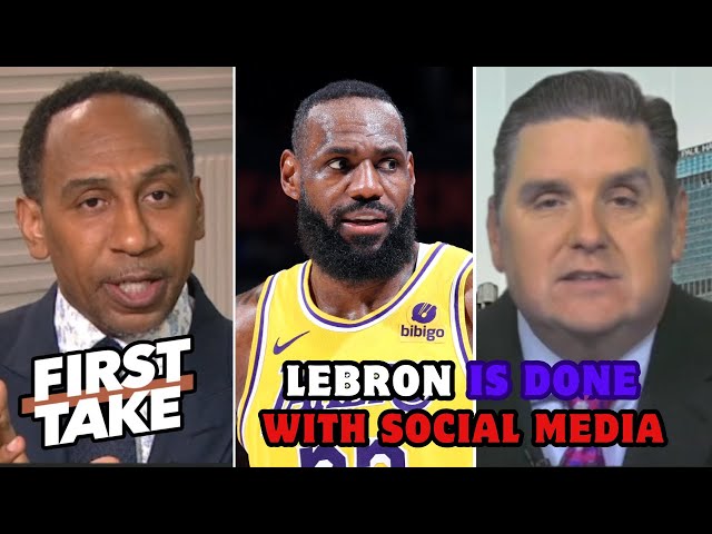 FIRST TAKE | Lakers' LeBron pulls the plug on social media over negative coverage - Stephen A.