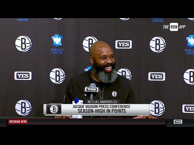 Jacque Vaughn discusses Nets' record-setting win