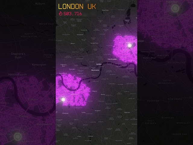 Pathfinding on Real Maps: Explore London UK #map #london #algorithm #pathfinding